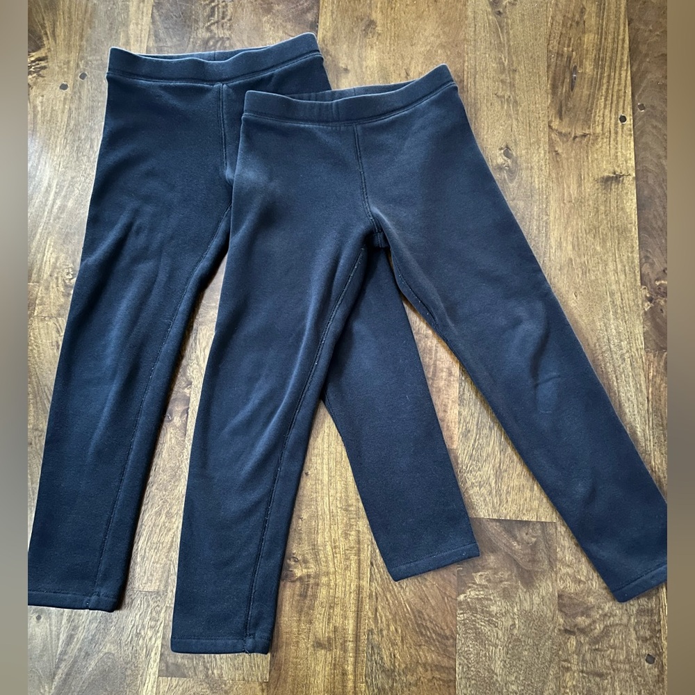 Primary Black Fleece Leggings Lot/Bundle Size 8